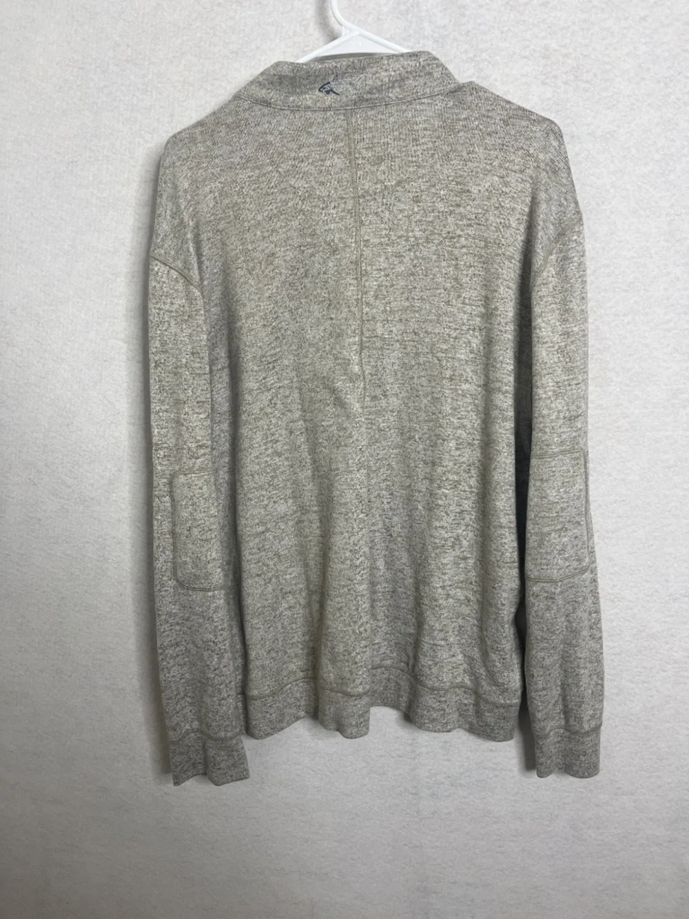 Greg Norman 1/4 Zip Pullover Sweater Heathered Beige Size XL